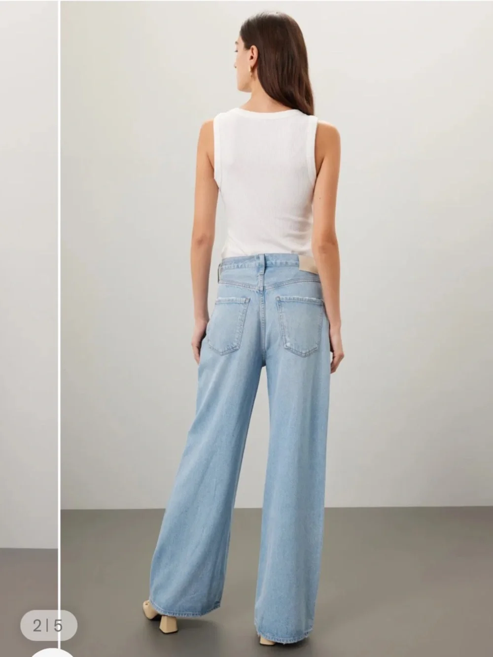 Citizens Of Humanity Paloma Baggy Maternity Jeans in Alemy Color